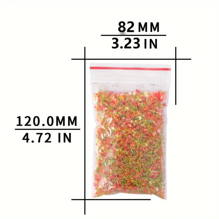 Miniatures by NC Necklaces DIY Grass Powder For Diorama Lawn Sponge Material 2in1 Mixed Color for Outdoor Scenery Creation