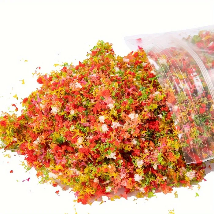 Miniatures by NC Necklaces DIY Grass Powder For Diorama Lawn Sponge Material 2in1 Mixed Color for Outdoor Scenery Creation