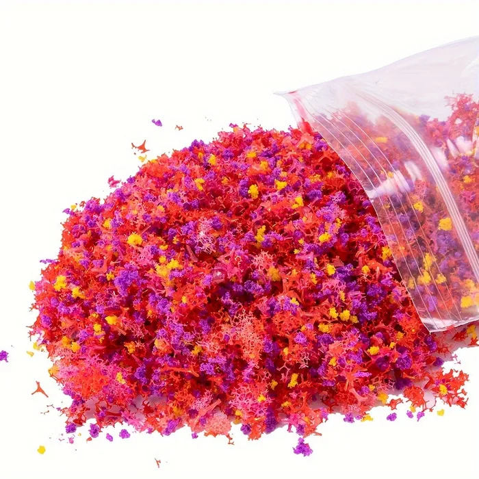 Miniatures by NC Necklaces DIY Grass Powder For Diorama Lawn Sponge Material 2in1 Mixed Color for Outdoor Scenery Creation