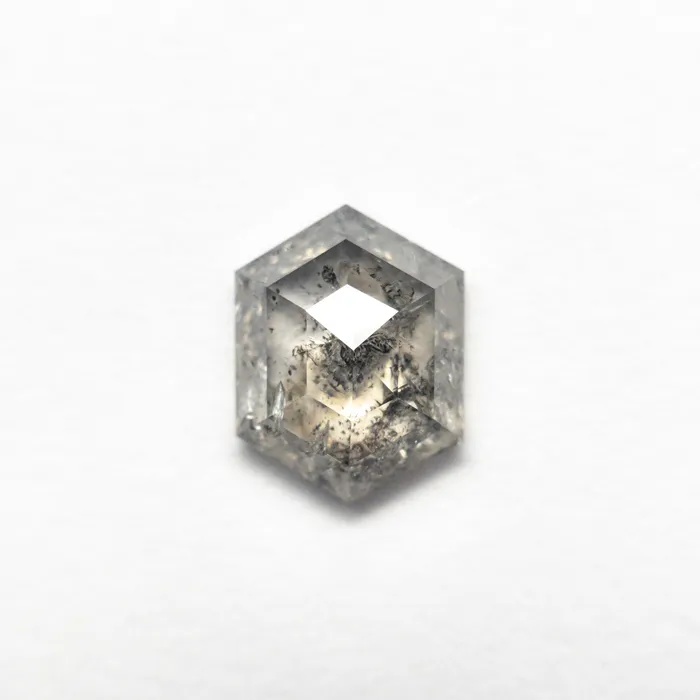Misfit Diamonds Earrings 127ct 808x618x281mm Hexagon Rosecut 2545008