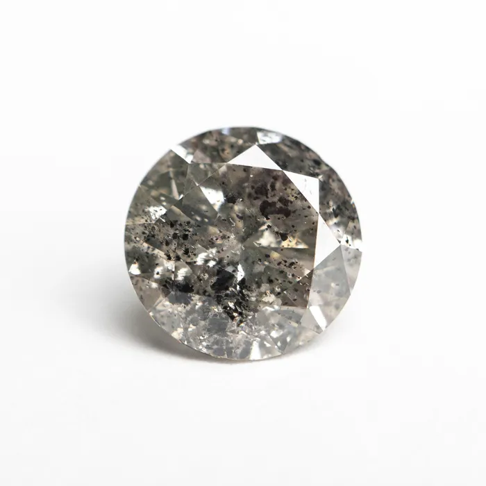 Misfit Diamonds Rings Salt and Pepper Brilliant Diamond 322ct Round
