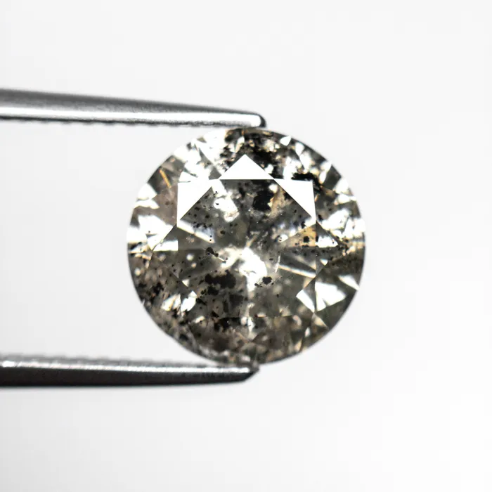 Misfit Diamonds Rings Salt and Pepper Brilliant Diamond 322ct Round