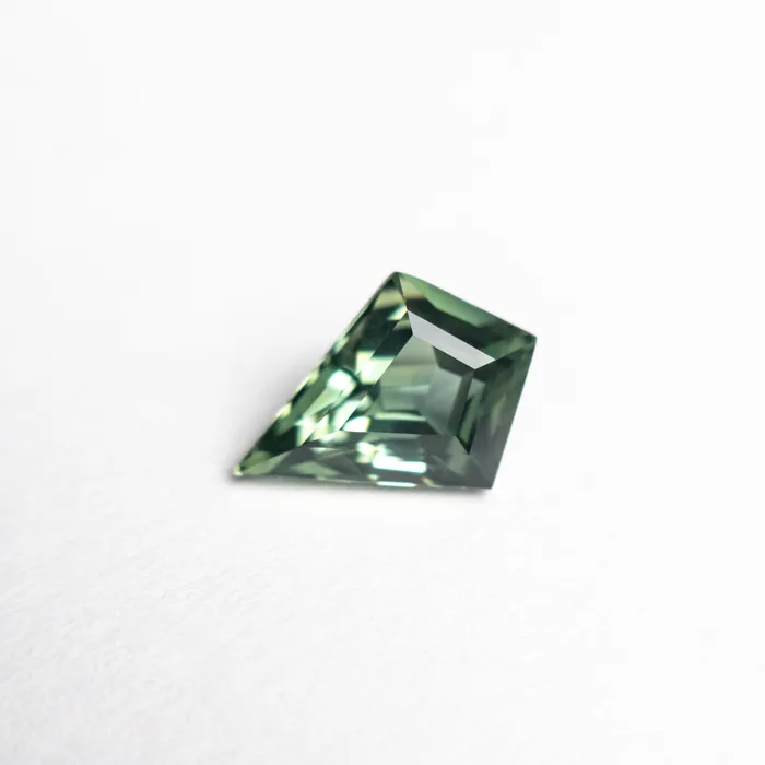 Misfit Gems Green Step Cut Sapphire 101ct Kite Rings