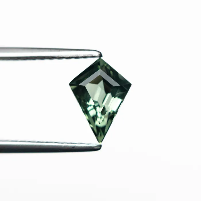 Misfit Gems Green Step Cut Sapphire 101ct Kite Rings