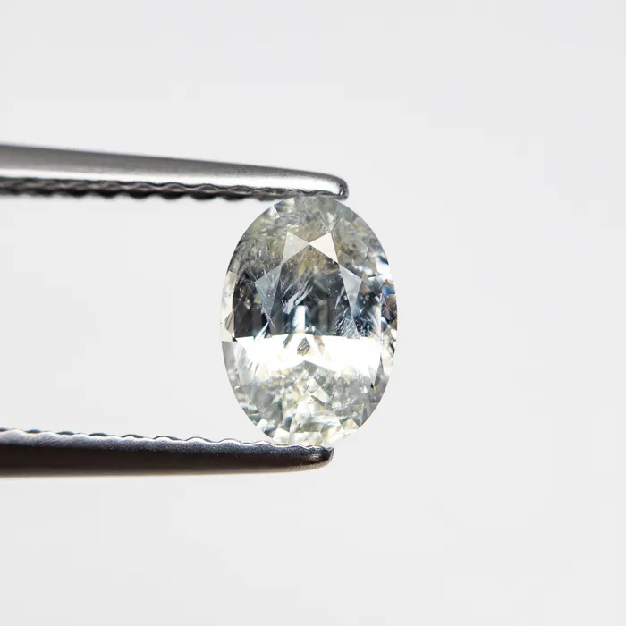Misfit Gems Rings White Brilliant Sapphire 078ct Oval