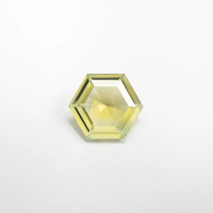 Misfit Gems Rings Yellow Step Cut Sapphire 075ct Hexagon