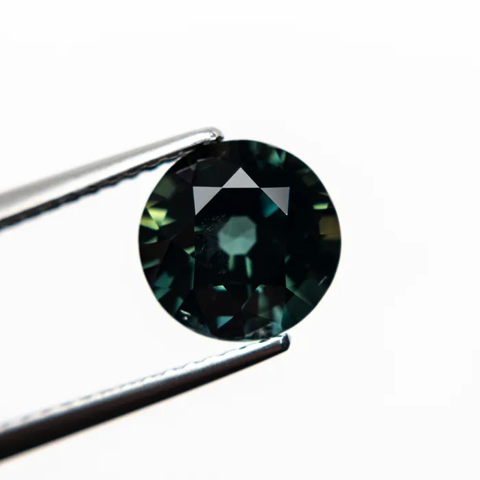 Misfit Gems Teal Brilliant Sapphire 229ct Round Rings