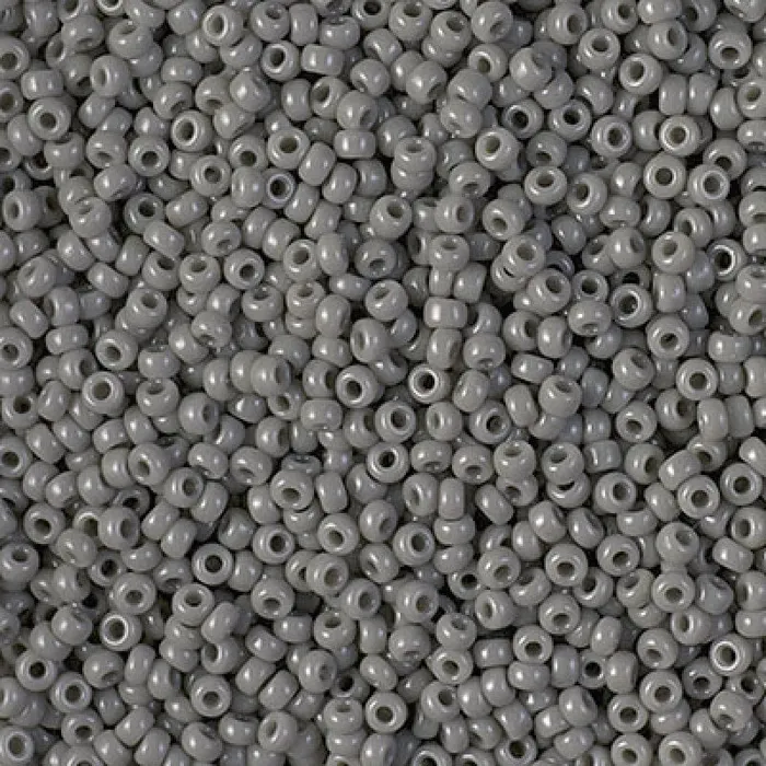 Miyuki Seed Beads 110 Opaque Falcon Grey 0499 Peppy Beads Earrings