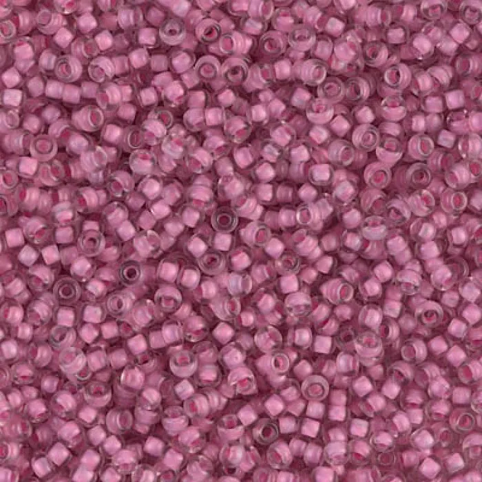 Miyuki Seed Beads 110 Semi Frosted Lt Raspberry Lined Crystal 1931NEW Peppy Beads Necklaces Miyuki Seed Beads 110 Semi Frosted Lt Raspberry Lined Crystal 1931NEW Peppy Beads Necklaces