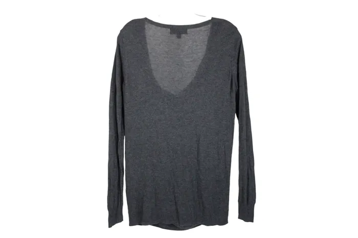 Mossimo Supply Co Mossimo Gray Rib Cowl Neck Sweater M Earrings