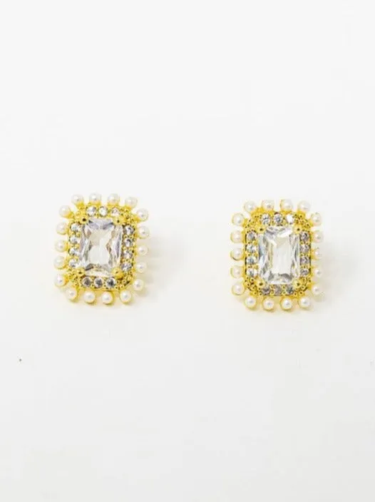 Must Have Must Get Earrings Mirror Mirror Pearl Rectangle Earring