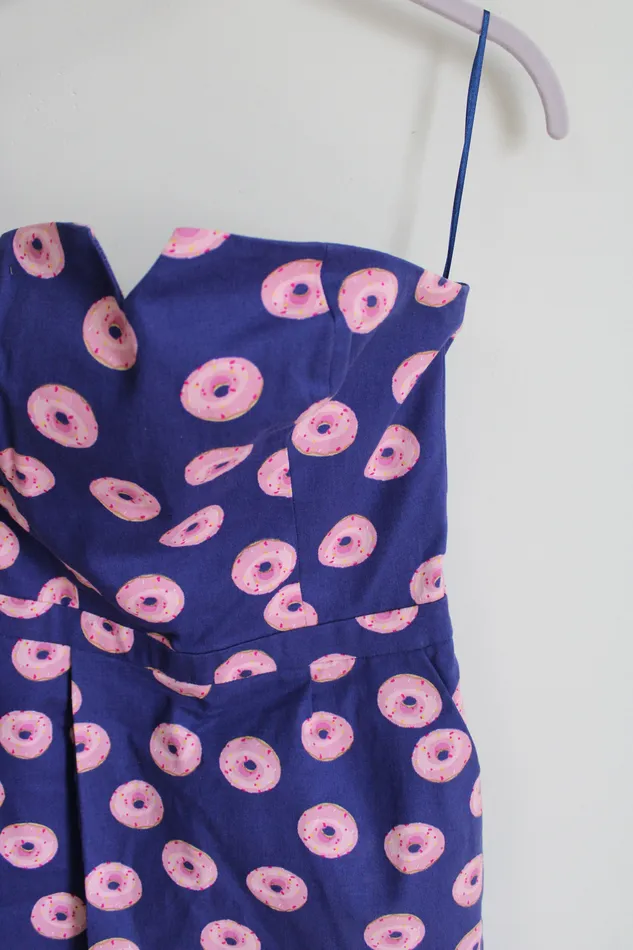 Naf Naf Rings Naf Naf Paris Blue Donut Romper 36 US 4