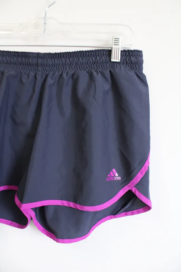 Necklaces Adidas Adidas Gray and Purple Exercise Shorts M