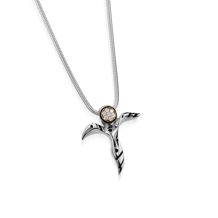 Necklaces Angel Pave Diamond Pendant Necklace John Atencio