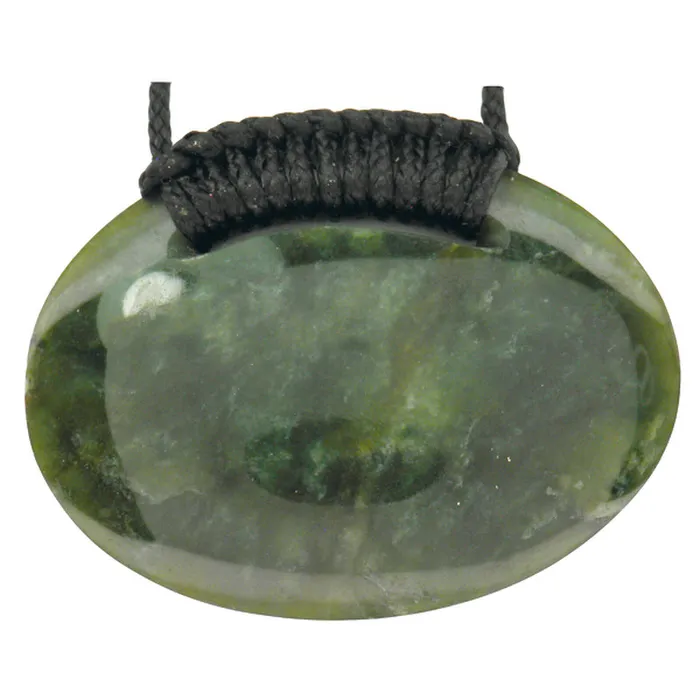 Necklaces Ariki Maori Bound Oval Jade Pendant ARIKINEWZEALAND