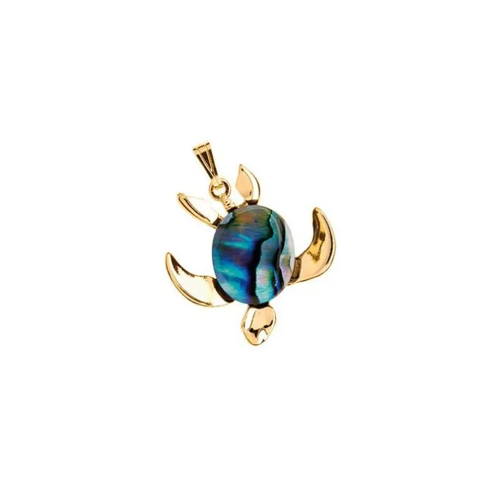 Necklaces ARIKINEWZEALAND Ariki Paua Turtle Large Pendant