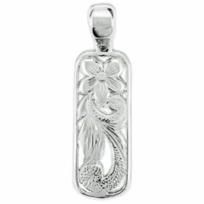 Necklaces Island Fine Jewelry Sterling Silver Kaipo Plumeria Pendant 10mm