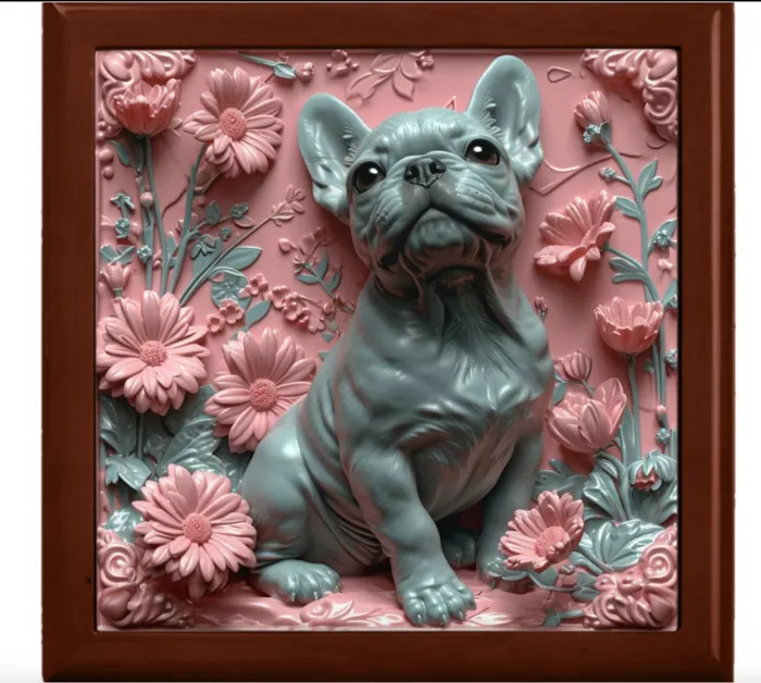Necklaces Jewelry Box Boxer Puppy Pink and Grey ZAZZLE