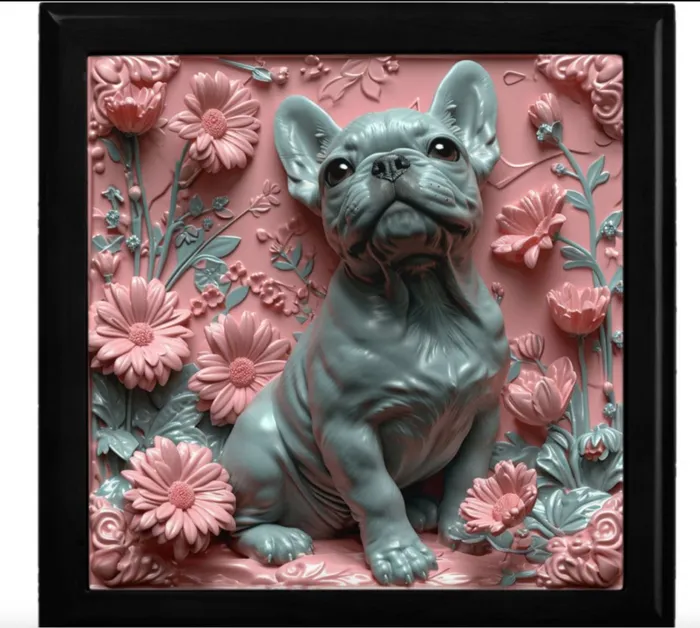 Necklaces Jewelry Box Boxer Puppy Pink and Grey ZAZZLE