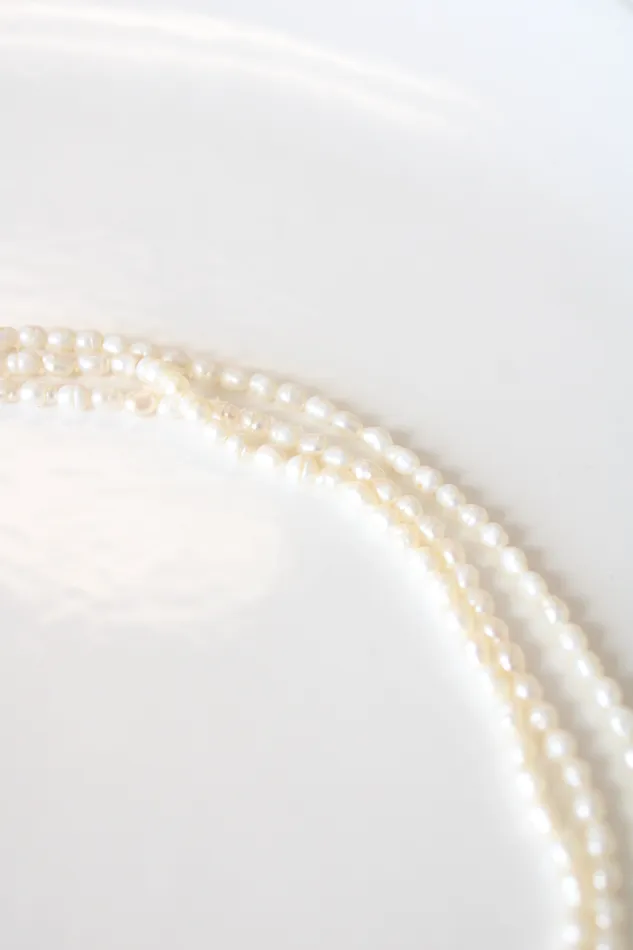 Necklaces Jubilee Thrift Layered 3 Strand Baroque Pearl Necklace