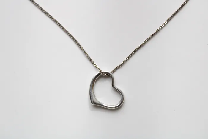 Necklaces Jubilee Thrift Open Heart Pendant Sterling Silver Necklace