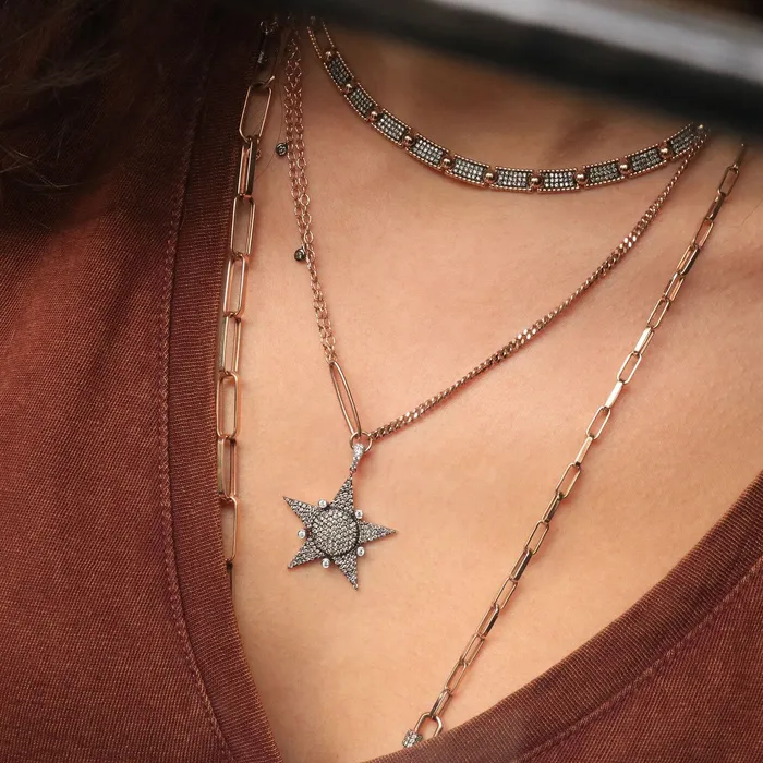 Necklaces Kismet by Milka Eclectic Star Necklace