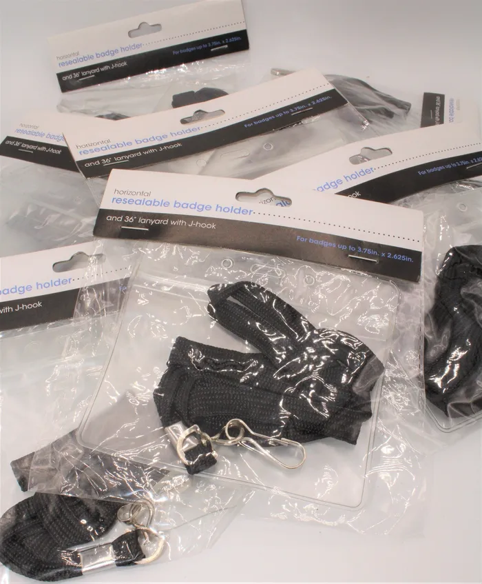 Necklaces NEW Pack Of 16 Resealable Badge Holder Lanyards Jubilee Thrift