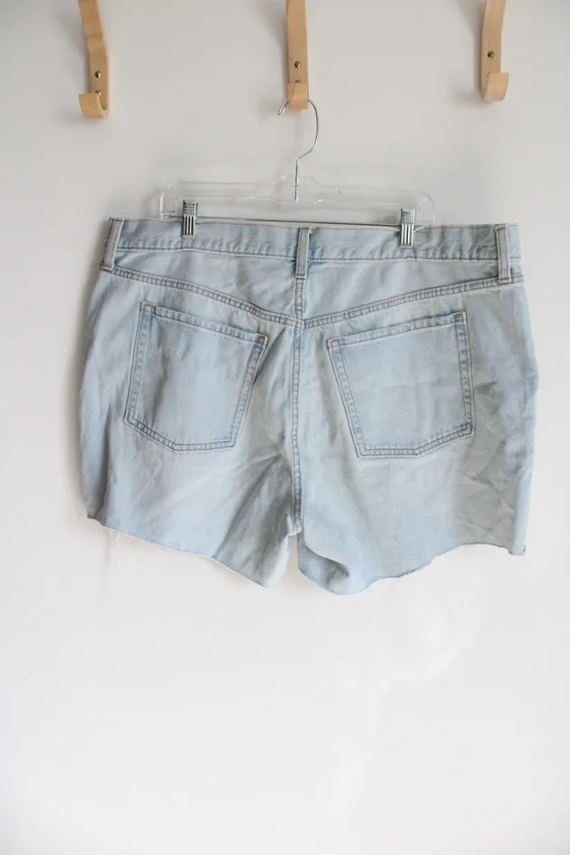 Necklaces Old Navy NEW Old Navy High Rise Slouchy Straight Light Wash Denim Shorts 20
