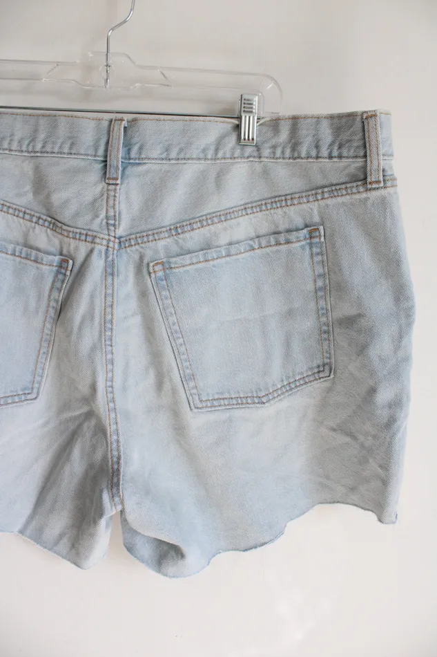 Necklaces Old Navy NEW Old Navy High Rise Slouchy Straight Light Wash Denim Shorts 20