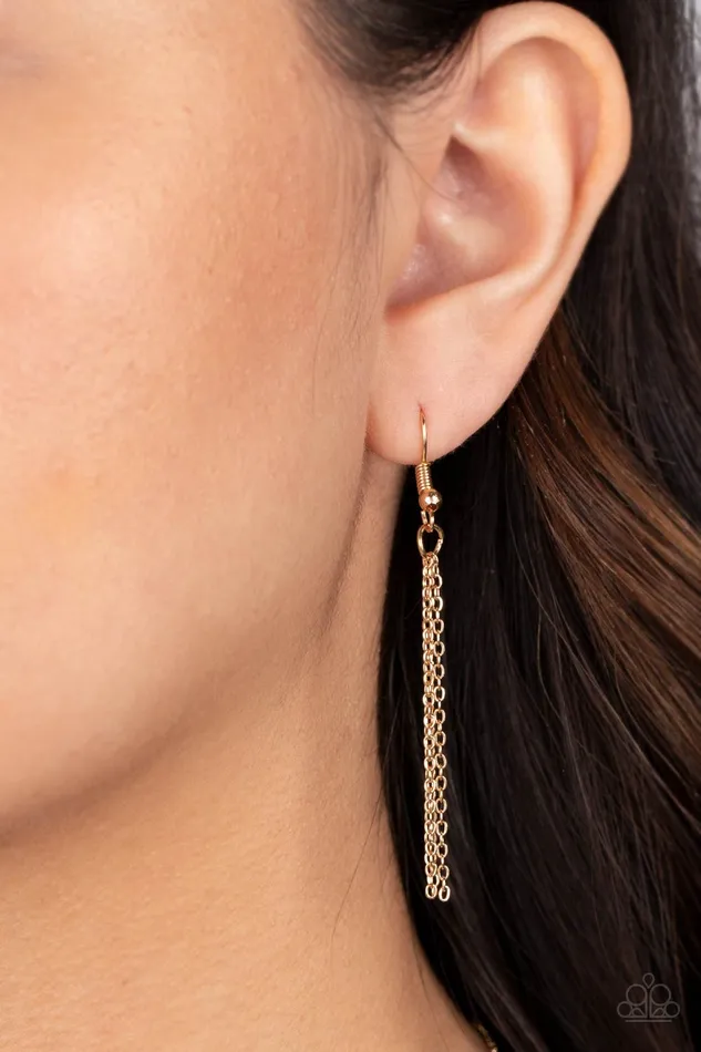 Necklaces Paparazzi Accessories Hugs and Kisses Gold
