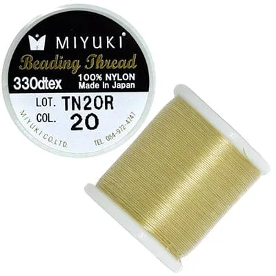 Necklaces Peppy Beads Miyuki Beading Thread50 Meter SpoolColor 20 Semolina