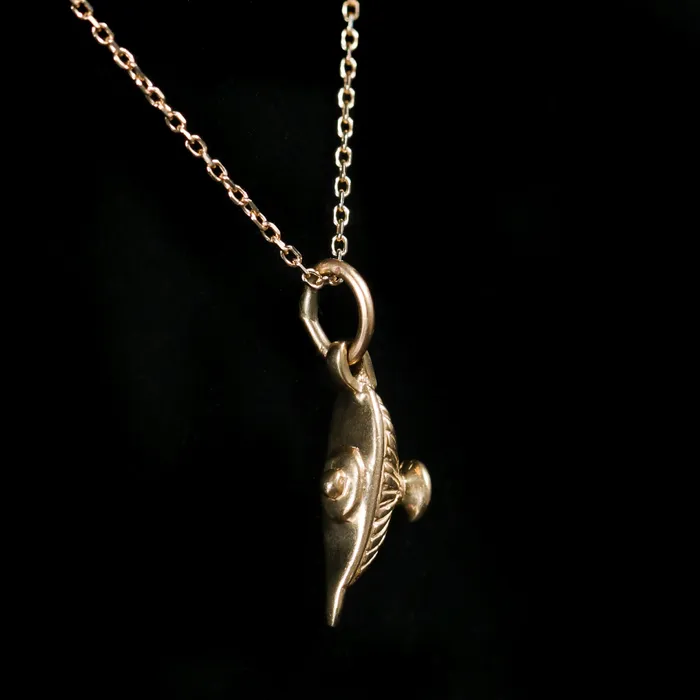 Necklaces Platinum 1911 Estate 14K Yellow Gold Genie Lamp PendantCharm