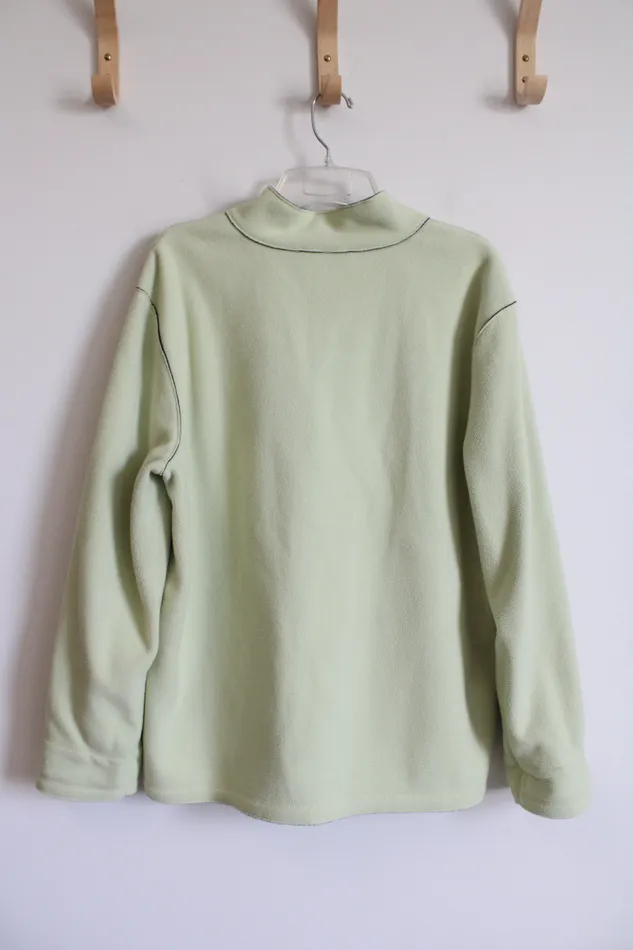Necklaces Sport Savvy Sport Savvy Light Green Fleece Jacket L