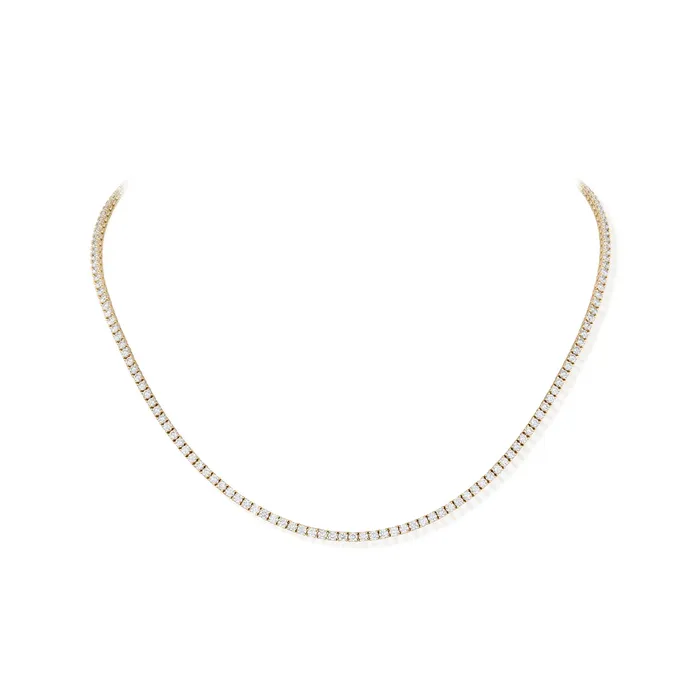 Necklaces Stephen Silver Fine Jewelry 806 Carat Yellow Gold Diamond Line Necklace