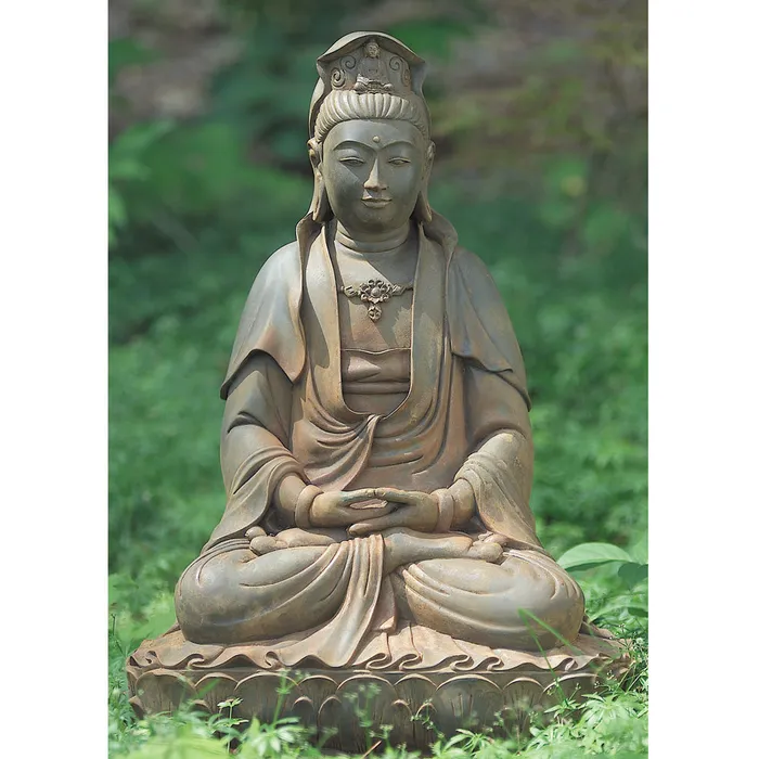 Necklaces Wesco Seated Garden Kuan Yin Statue