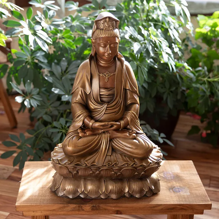 Necklaces Wesco Seated Garden Kuan Yin Statue
