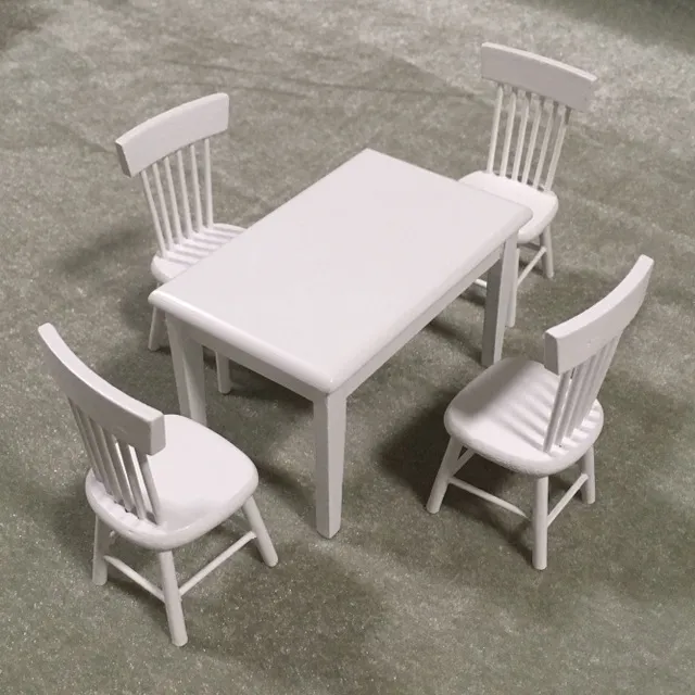 Necklaces Wooden Dollhouse Furniture of Table Chair Miniature Dollhouse Accessories of Dining Room Accessory 112 Scale Miniatures by NC Necklaces Wooden Dollhouse Furniture of Table Chair Miniature Dollhouse Accessories of Dining Room Accessory 112 Scale Miniatures by NC