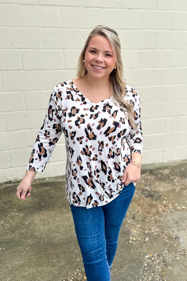 Never Late Leopard Top Sew In Love Necklaces