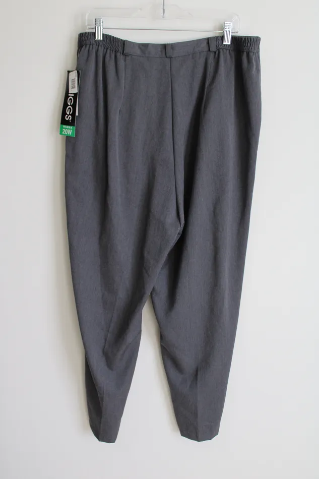 NEW Briggs Gray Pants 20W Briggs New York Earrings
