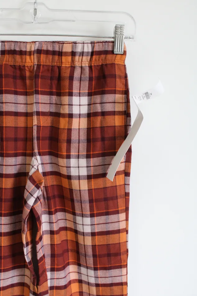 NEW Old Navy Orange Plaid Pajama Pants 8 Old Navy Earrings