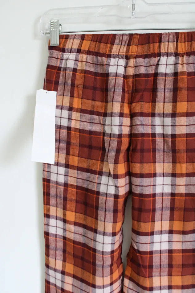 NEW Old Navy Orange Plaid Pajama Pants 8 Old Navy Earrings