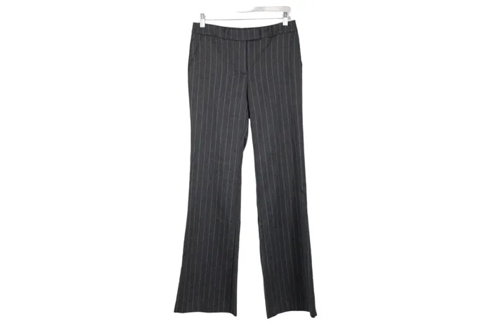 New York Company Earrings New York Co Stretch Gray Pinstripe Pants 2 Tall