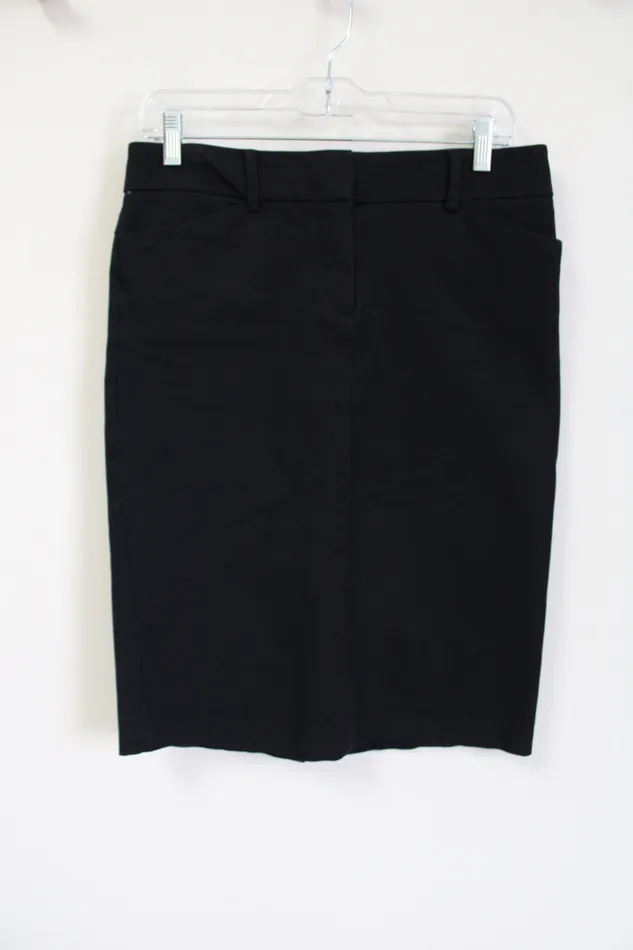 New York Company New York Co Black Stretch Fitted Skirt 8 Rings