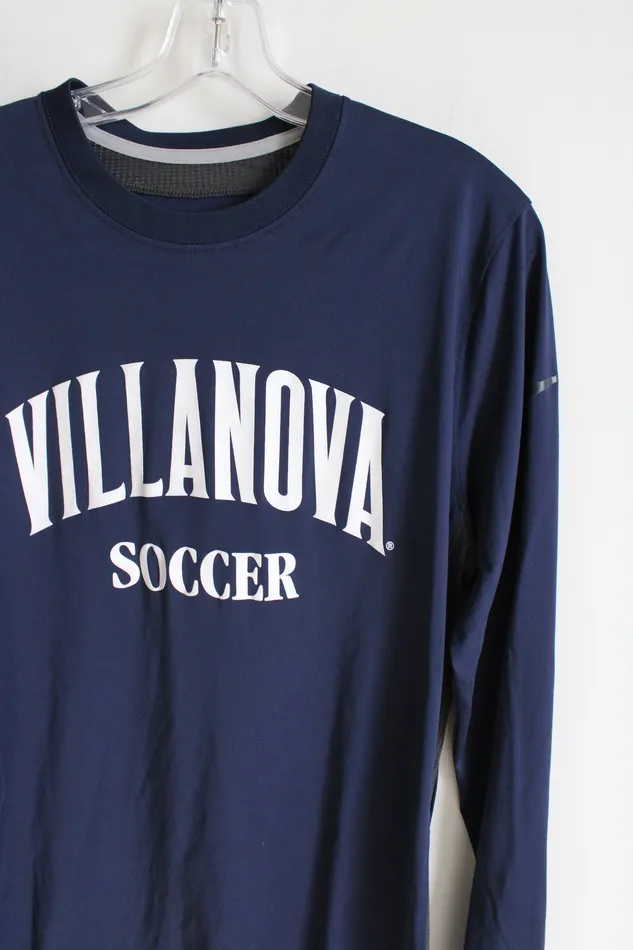 Nike DriFit Villanova Soccer Blue Long Sleeved Shirt S Nike Rings