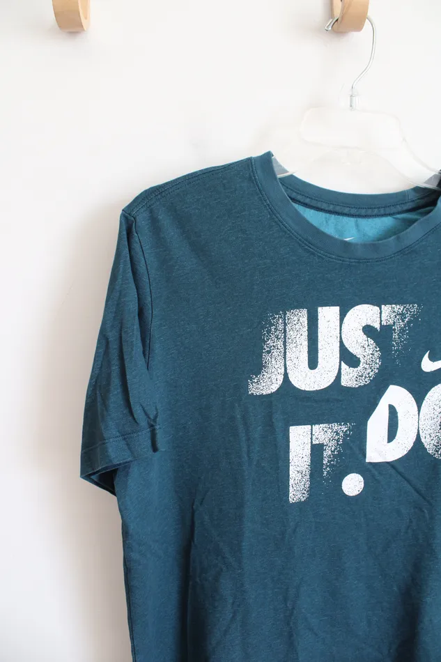 Nike Earrings Nike DriFit Just Do It Dark Teal Shirt M
