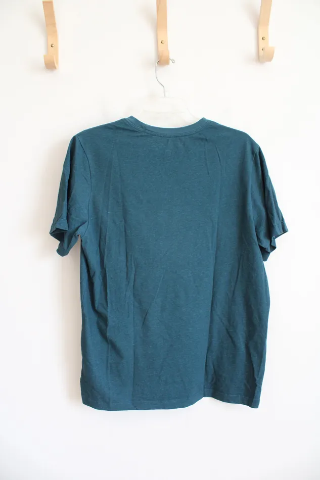 Nike Earrings Nike DriFit Just Do It Dark Teal Shirt M