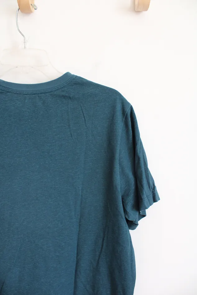 Nike Earrings Nike DriFit Just Do It Dark Teal Shirt M