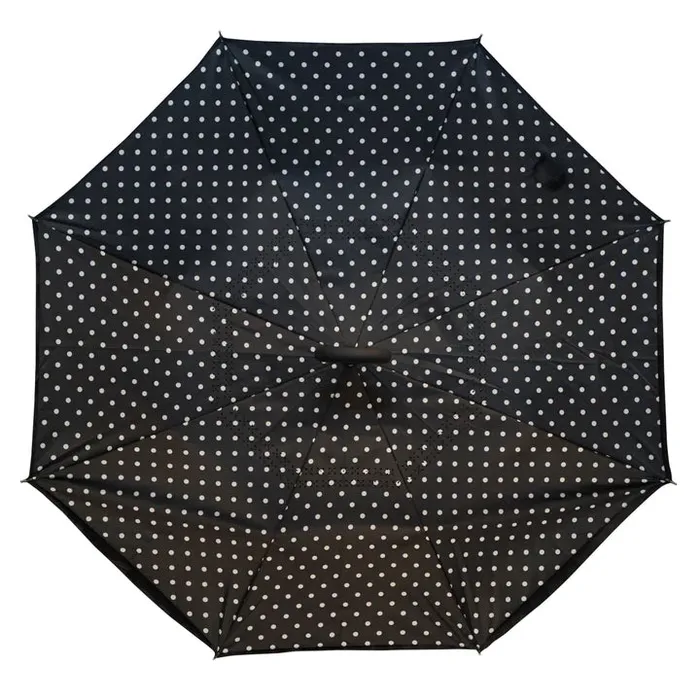 NUFOOT Black and White Polka Dot Topsy Turvy Umbrella Rings