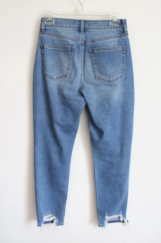 Ofluck Distressed Denim Straight Fit Jeans 2 Ofluck Earrings