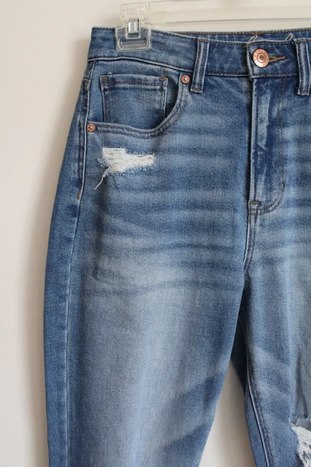 Ofluck Distressed Denim Straight Fit Jeans 2 Ofluck Earrings